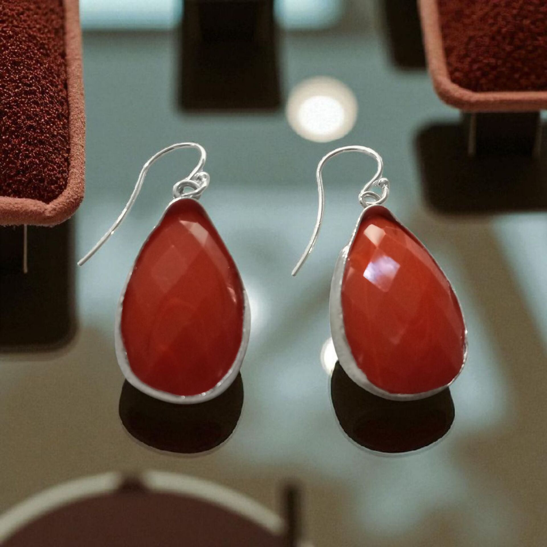 AKİK GÜMÜŞ KÜPE