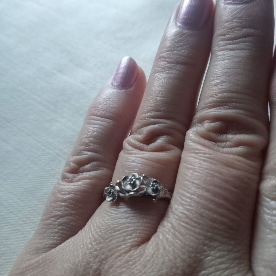 Bahar Dalı Gümüş Yüzük Gümüş