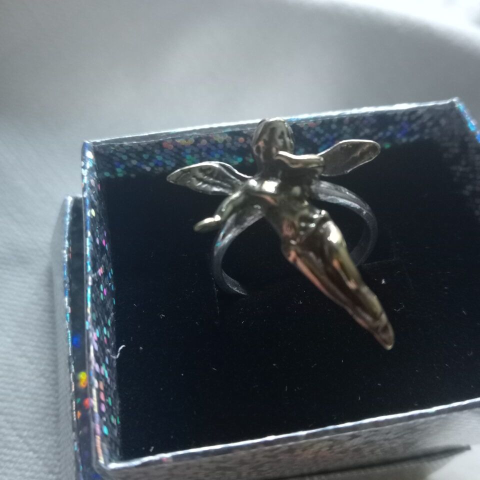 Melek Pirinç & Gümüş Yüzük Gümüş