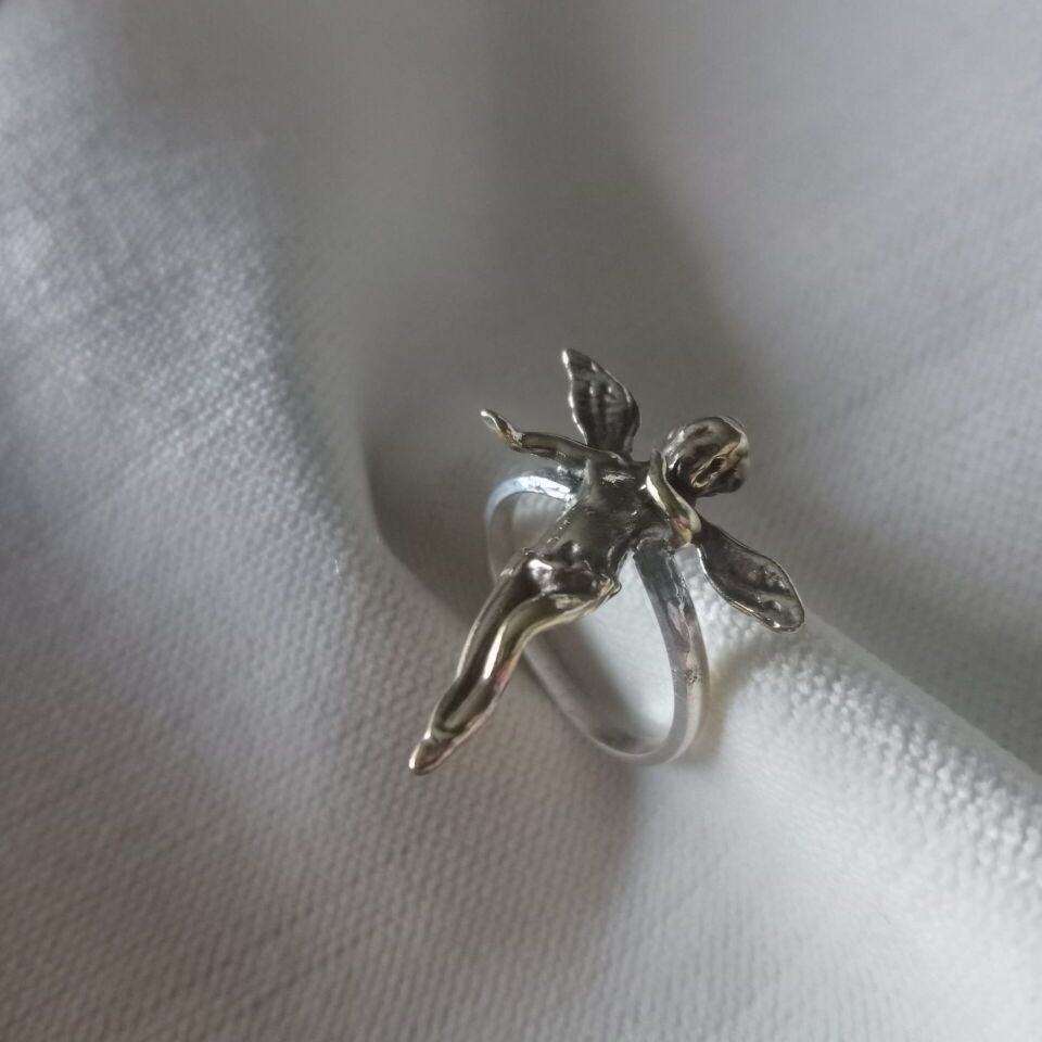 Melek Pirinç & Gümüş Yüzük Pirinç