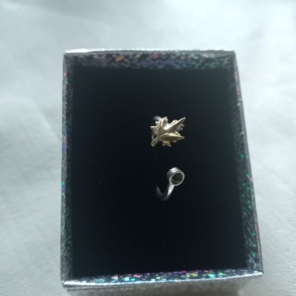 Yaprak Gümüş Yüzük