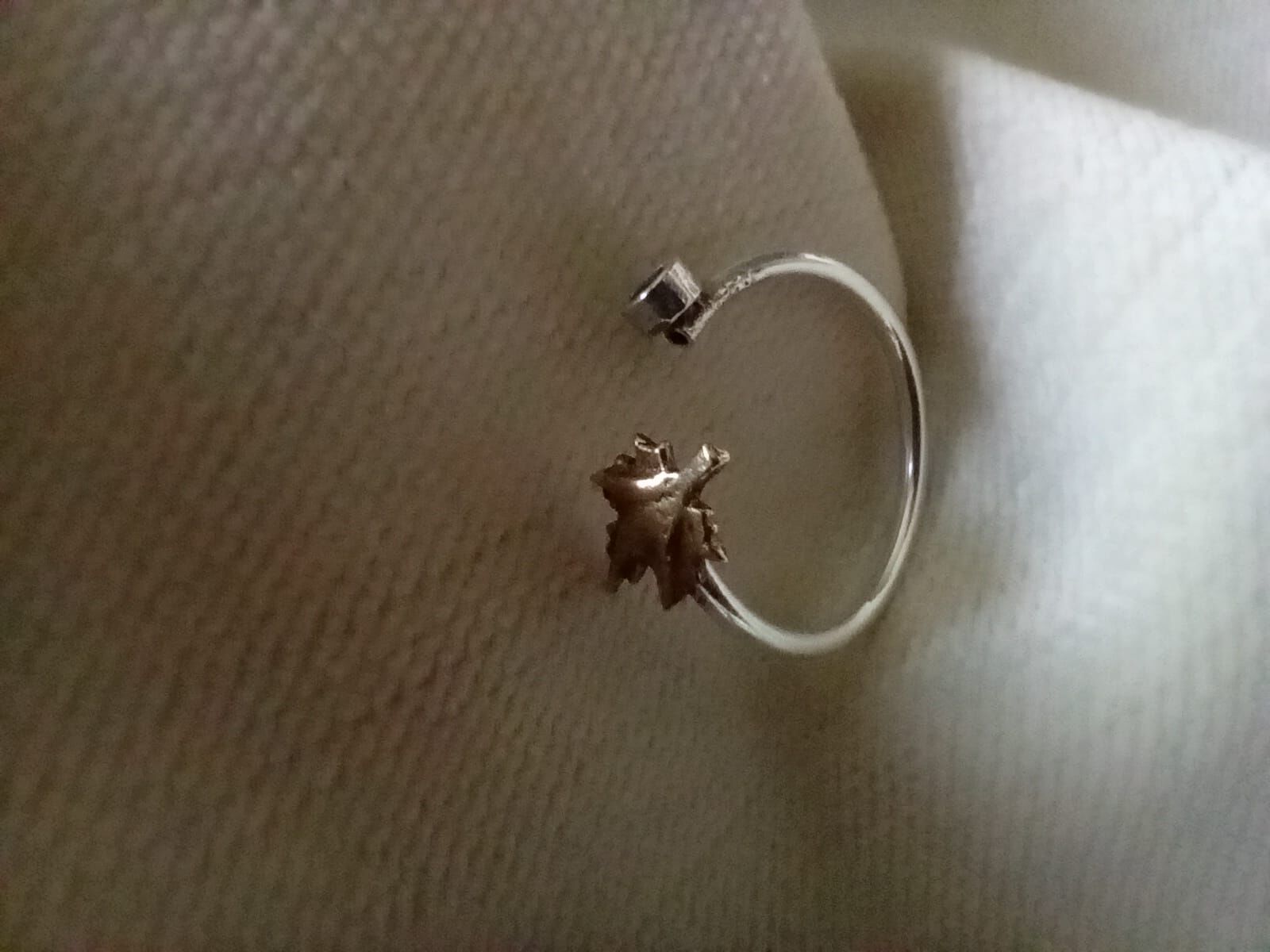 Yaprak Gümüş Yüzük