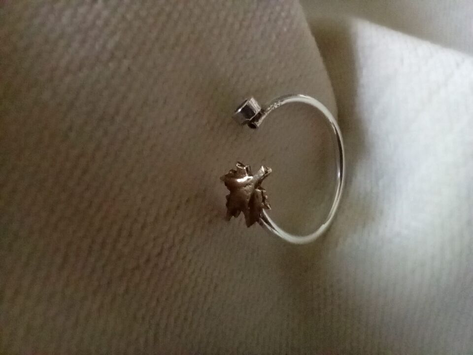 Yaprak Gümüş Yüzük