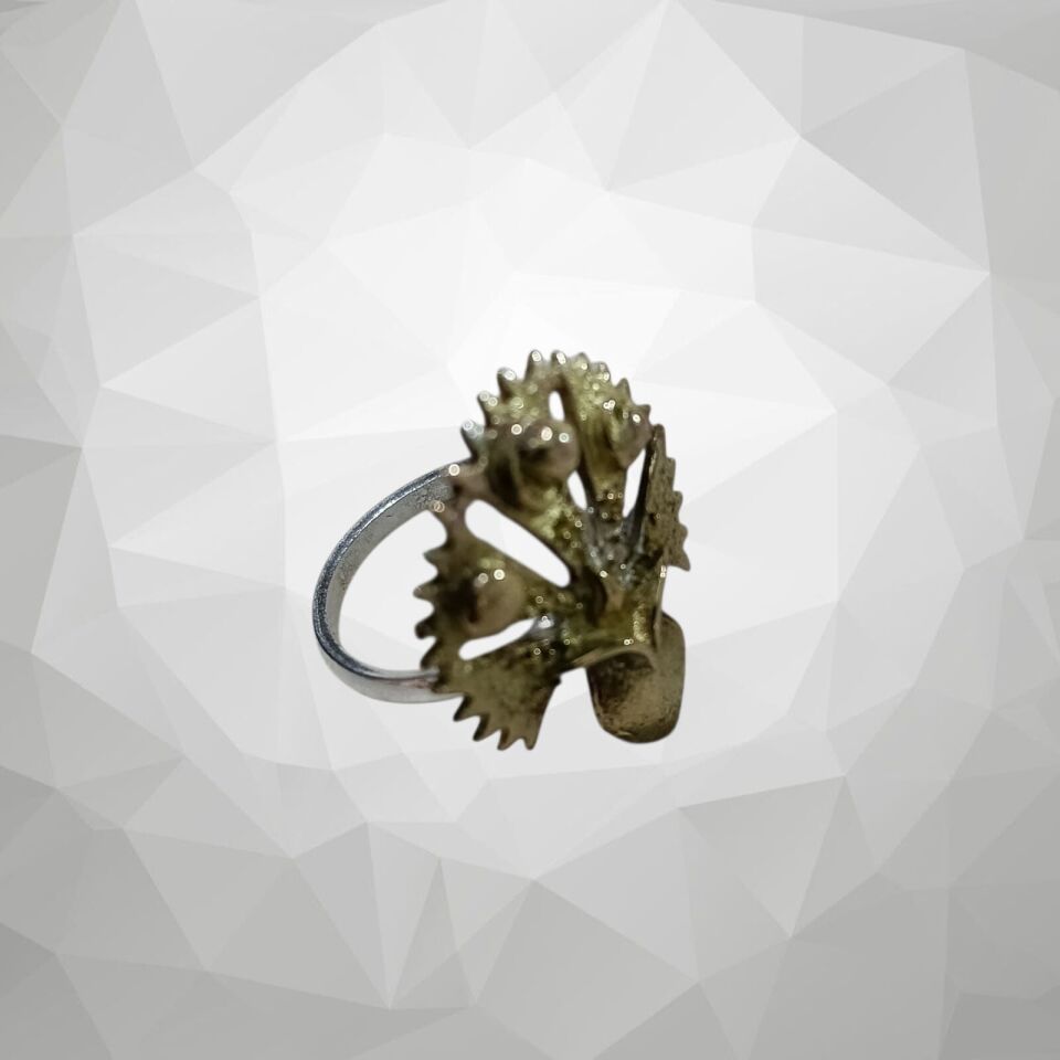 Karanfil Gümüş & Pirinç Yüzük