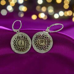 GÜMÜŞ TELKARİ & PİRİNÇ KÜPELER