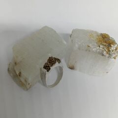 925 AYAR GÜMÜŞ & PİRİNÇ ÇİÇEKLİ TASARIM YÜZÜK