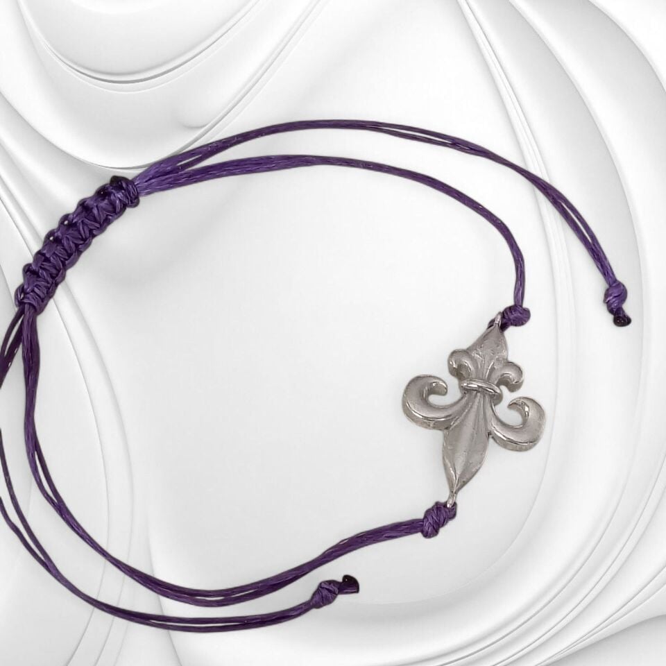 GÜMÜŞ 925 AYAR MAKROME İPLİ AYARLANABİLİR BİLEKLİK