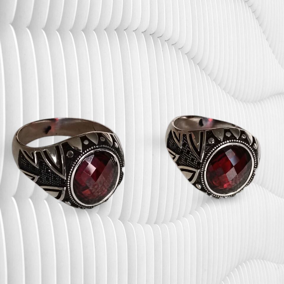 GÜMÜŞ ZİRKON TAŞLI ERKEK YÜZÜK