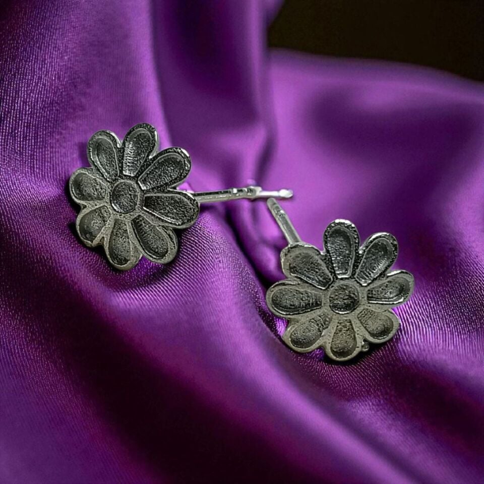 PAPATYA GÜMÜŞ KÜPELER