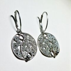 TELKARİ GÜMÜŞ KÜPELER