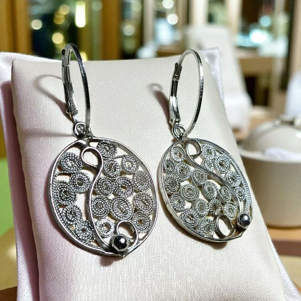 TELKARİ GÜMÜŞ KÜPELER