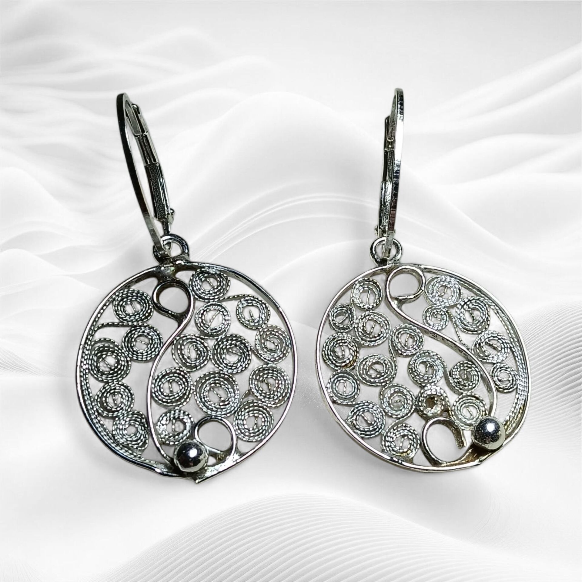 TELKARİ GÜMÜŞ KÜPELER