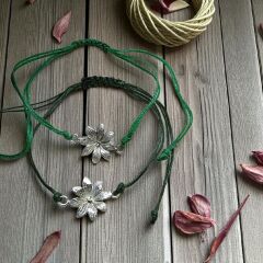 ÇİÇEK GÜMÜŞ BİLEKLİK