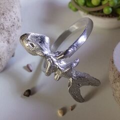 BALIK GÜMÜŞ EL YAPIMI YÜZÜK