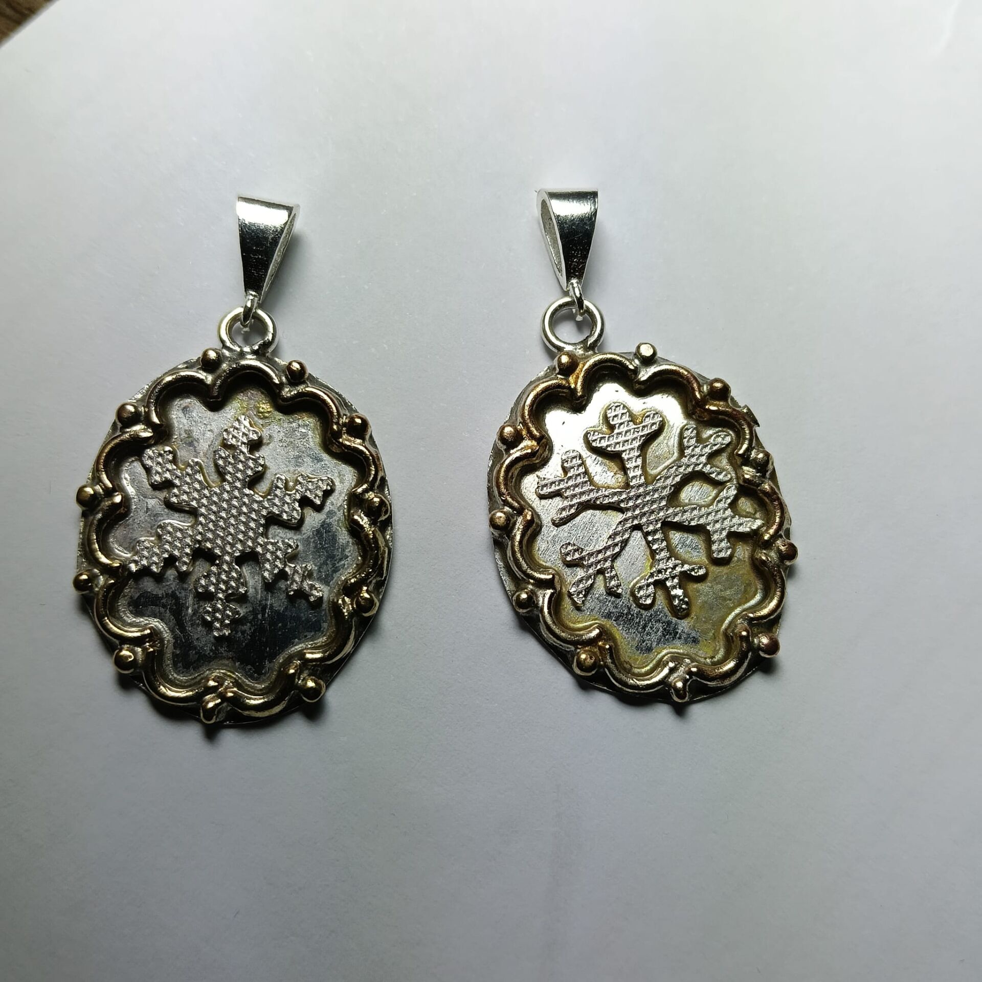 Kar Deseni Temalı Çerçeveli 925 Ayar Gümüş Kolye Ucu