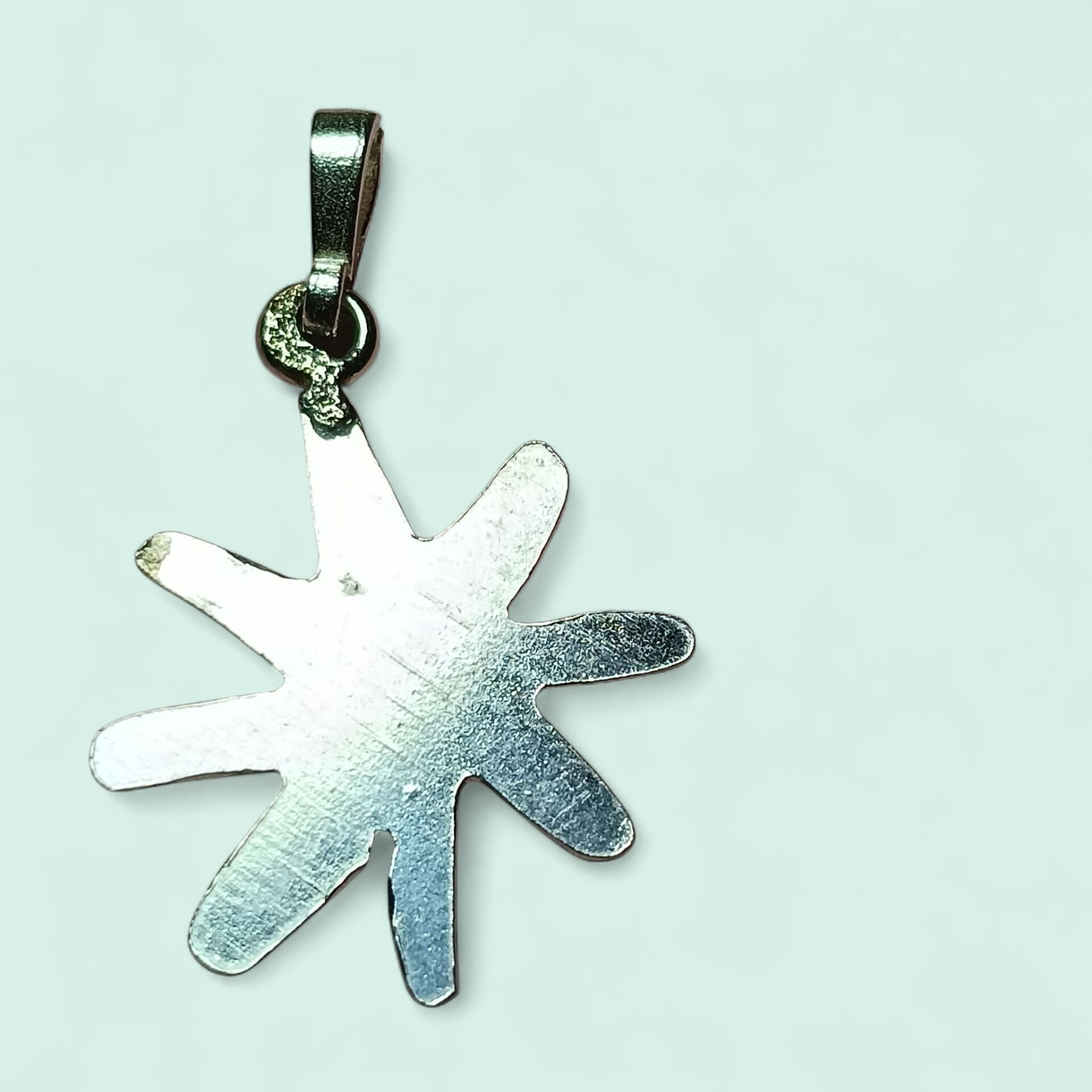 Yıldız Gümüş El Yapımı Kolye Ucu