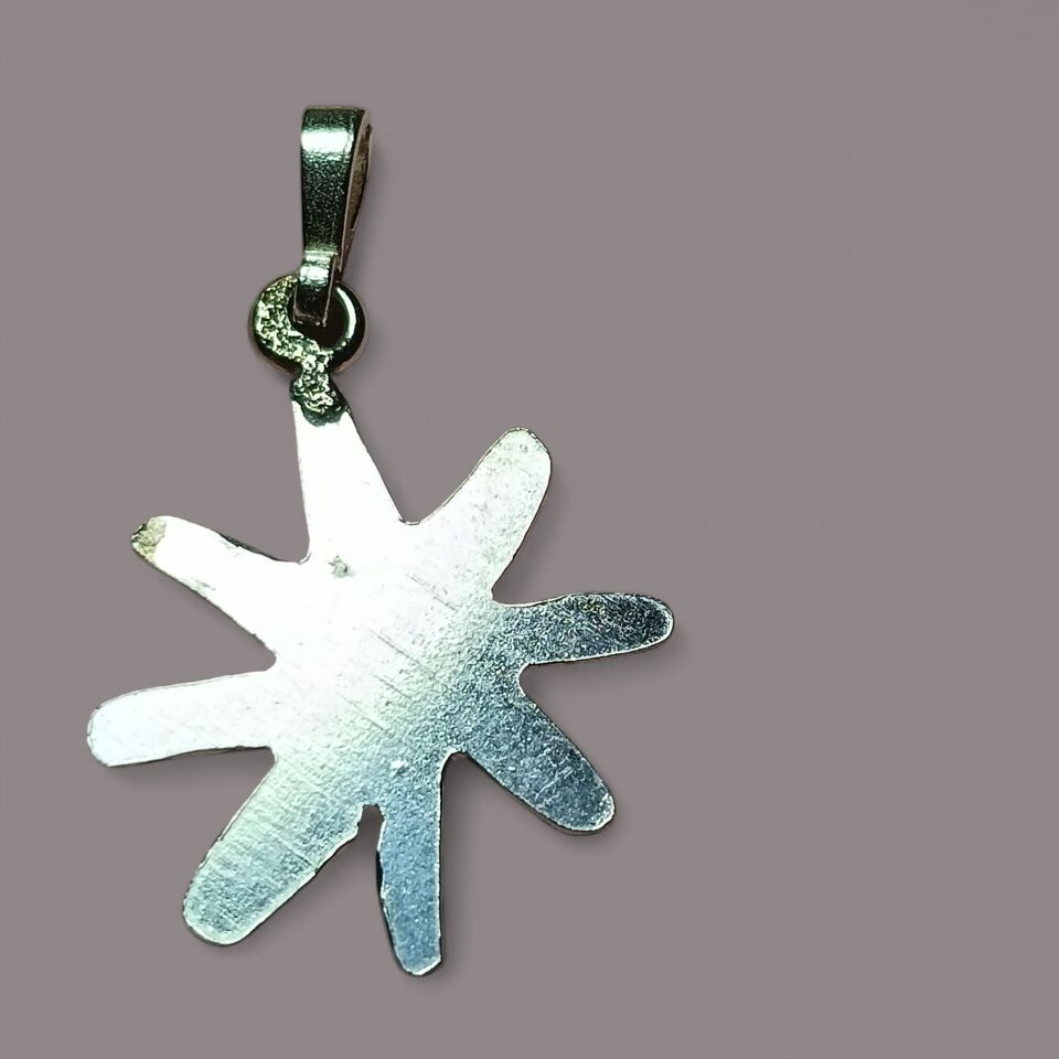 Yıldız Gümüş El Yapımı Kolye Ucu