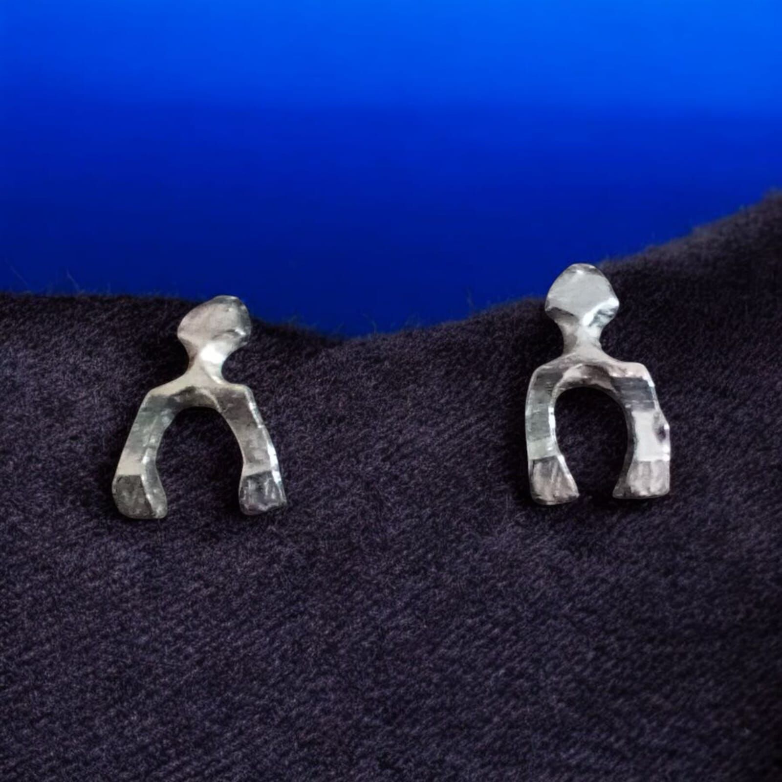 Gümüş Nal El Yapımı Şans Küpeleri