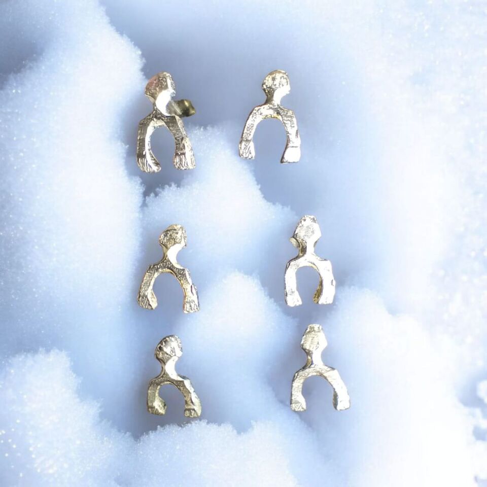 Gümüş Nal El Yapımı Şans Küpeleri