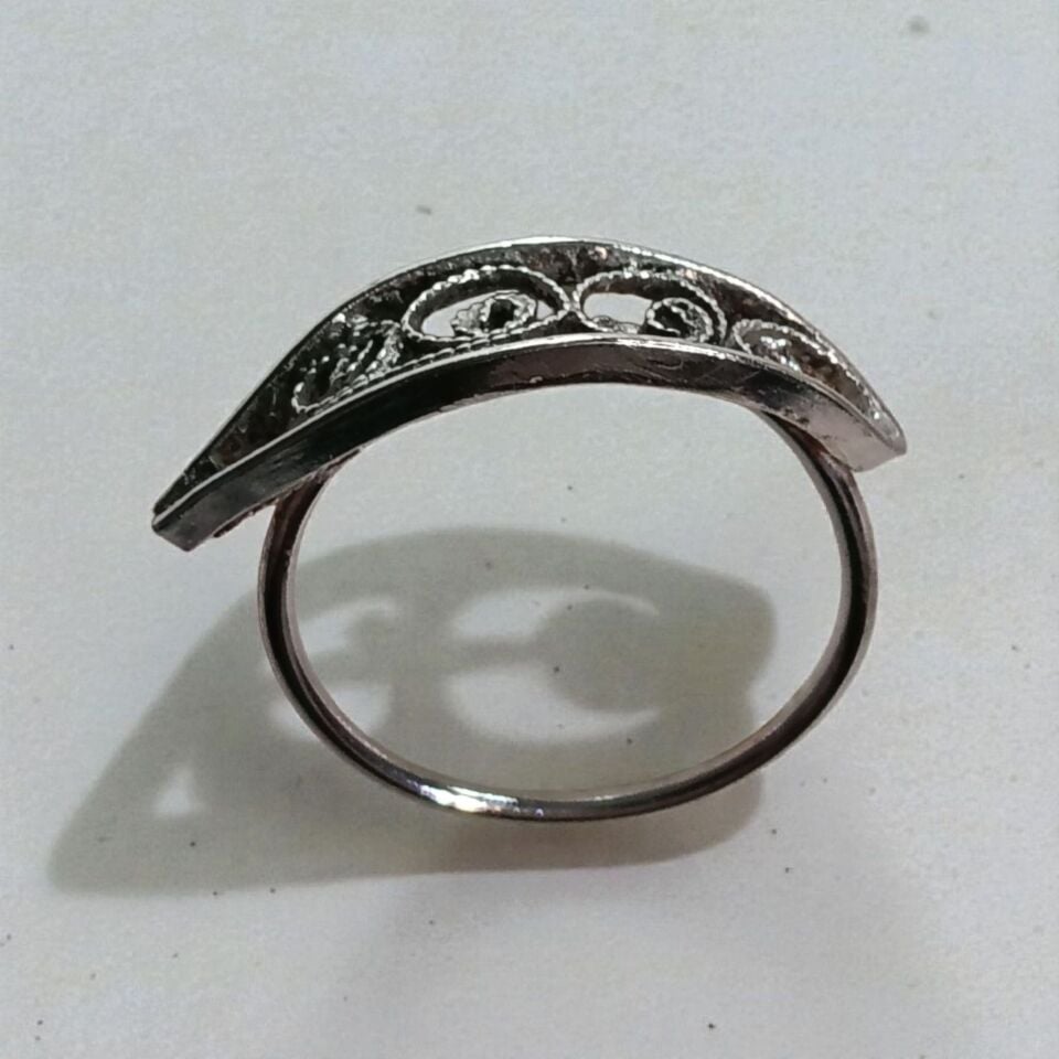 Telkari Gümüş El Yapımı Yüzük