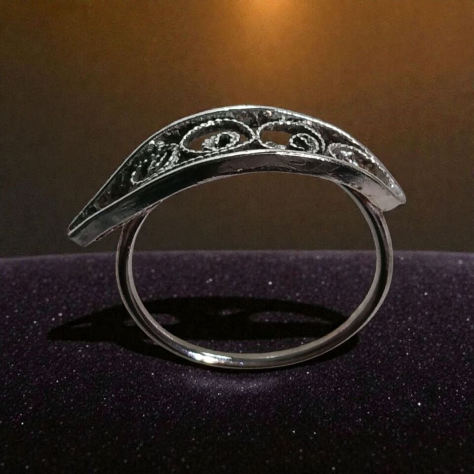 Telkari Gümüş El Yapımı Yüzük