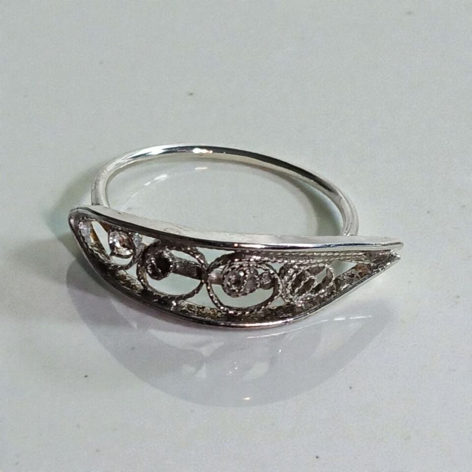 Telkari Gümüş El Yapımı Yüzük