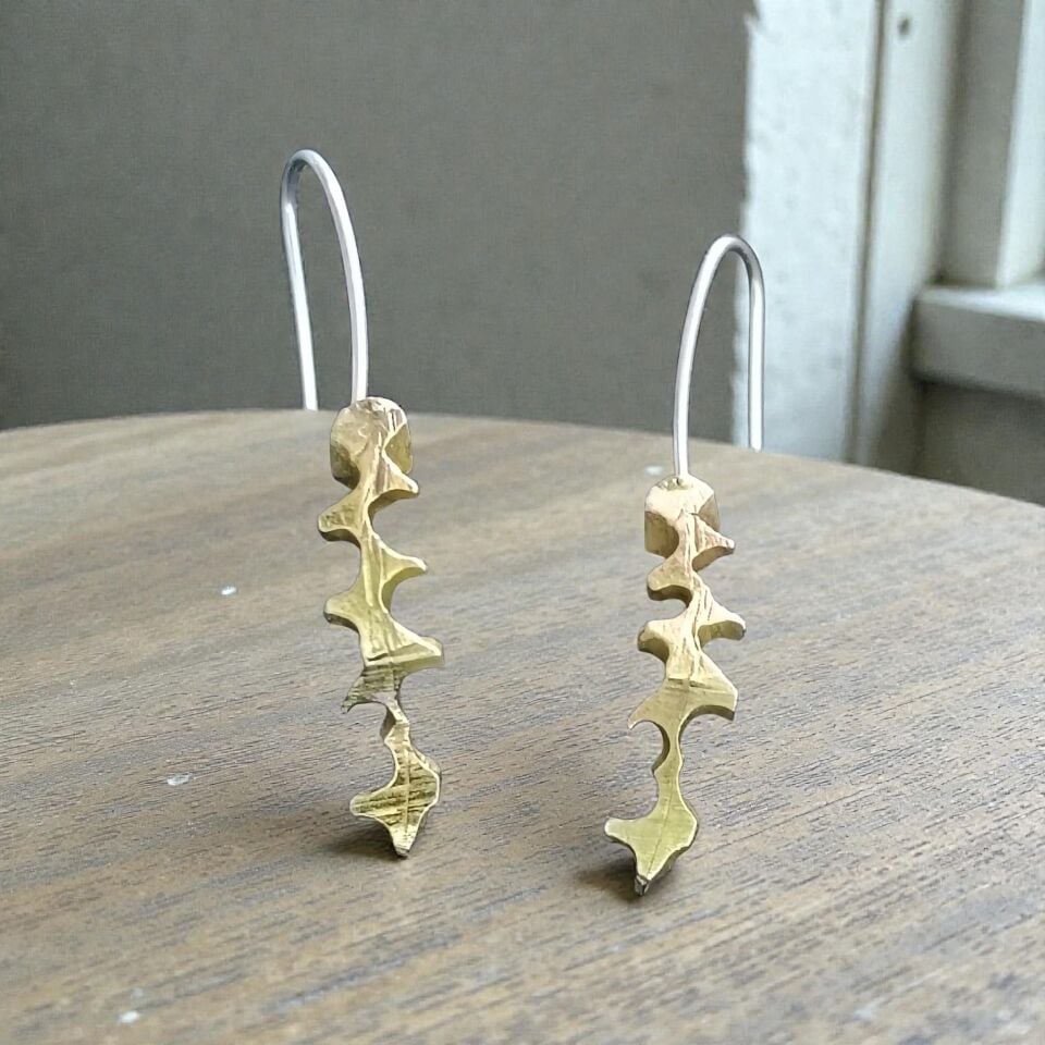 El Yapımı Prinç ve Gümüş Özel Tasarım Küpeler