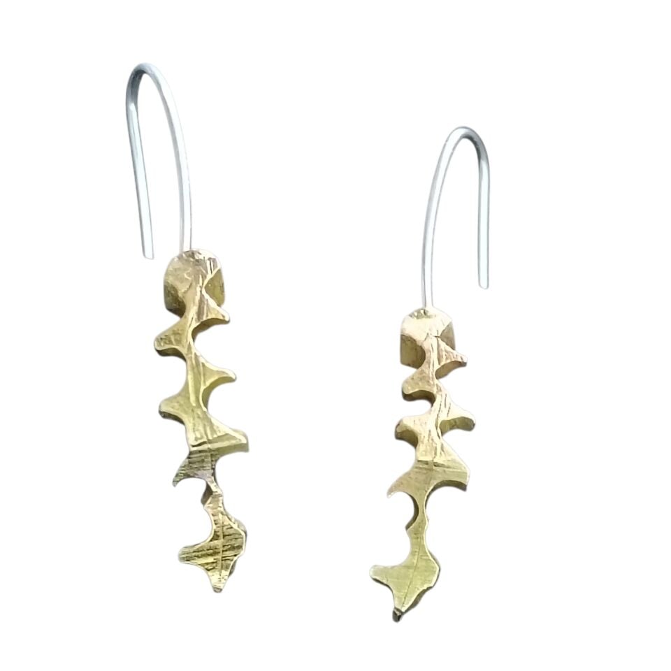 El Yapımı Prinç ve Gümüş Özel Tasarım Küpeler