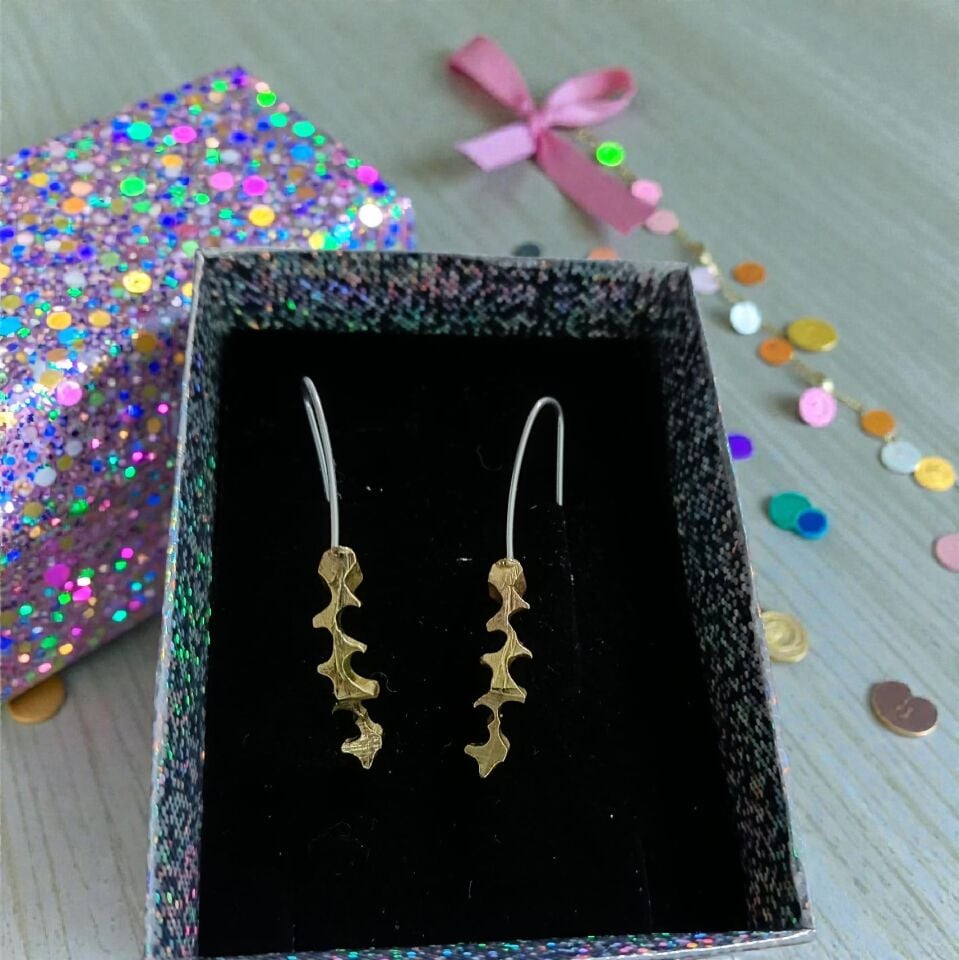 El Yapımı Prinç ve Gümüş Özel Tasarım Küpeler