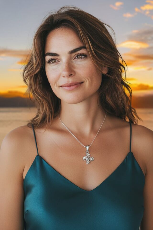 Telkari Gümüş El Yapımı Kolye Ucu