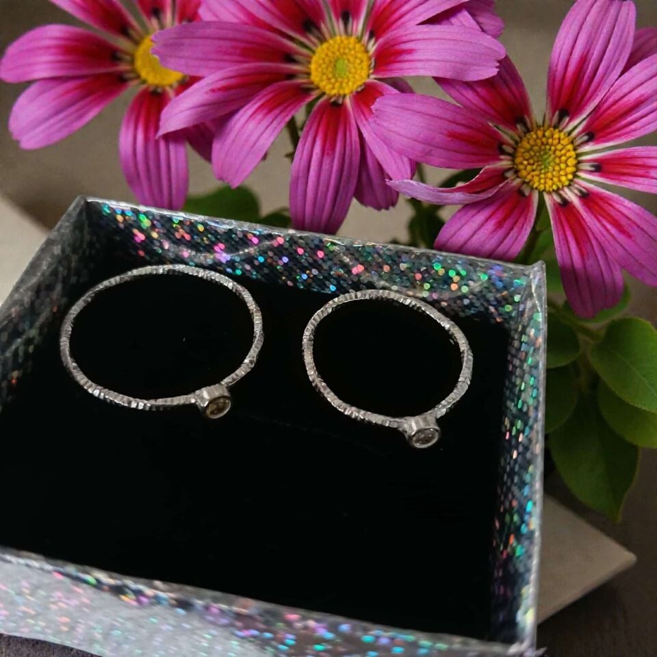 Tek Taş Zirkon Gümüş El Yapımı Yüzük