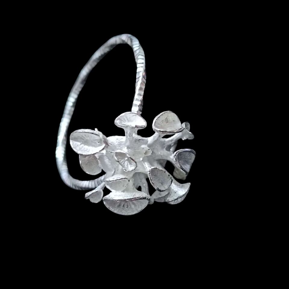 Mantar Gümüş 925 Ayar Yüzük