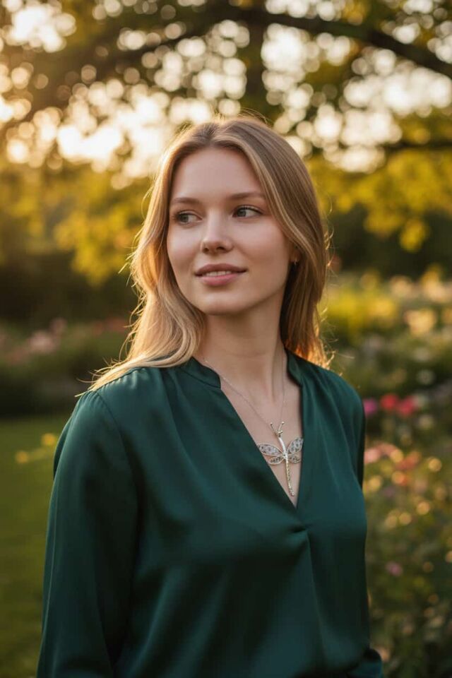 Telkari Gümüş Yusufçuk El Yapımı Kolye