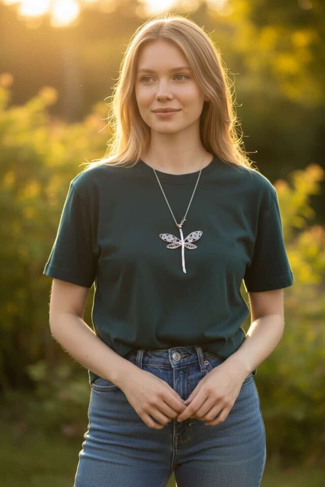 Telkari Gümüş Yusufçuk El Yapımı Kolye