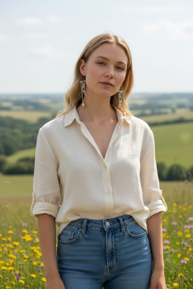 Telkari İncili El Yapımı Gümüş Tasarım Küpeler