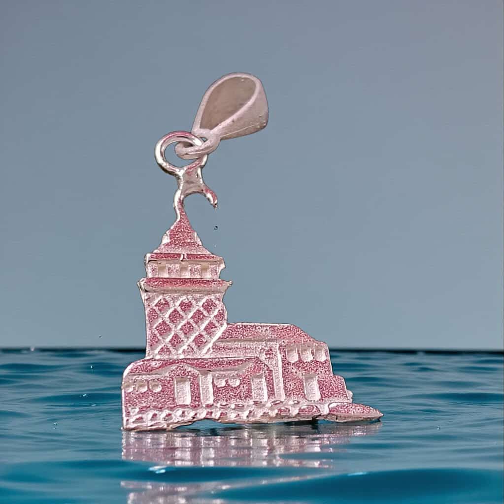 Kız Kulesi Gümüş Kolye Ucu