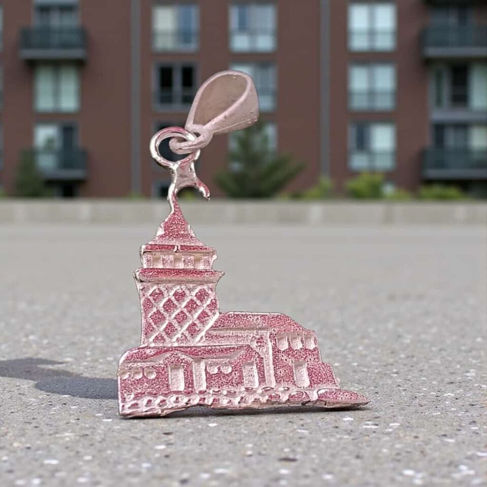 Kız Kulesi Gümüş Kolye Ucu