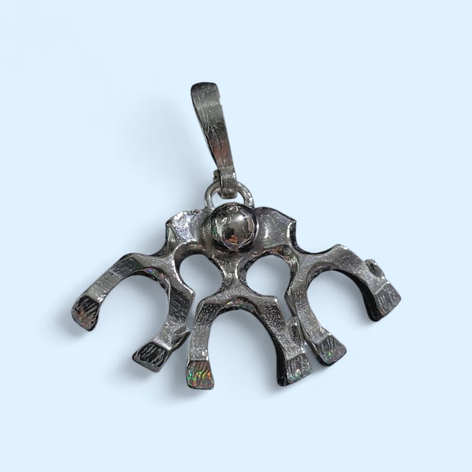 El Yapımı Gümüş  Üç Nal kolye Ucu