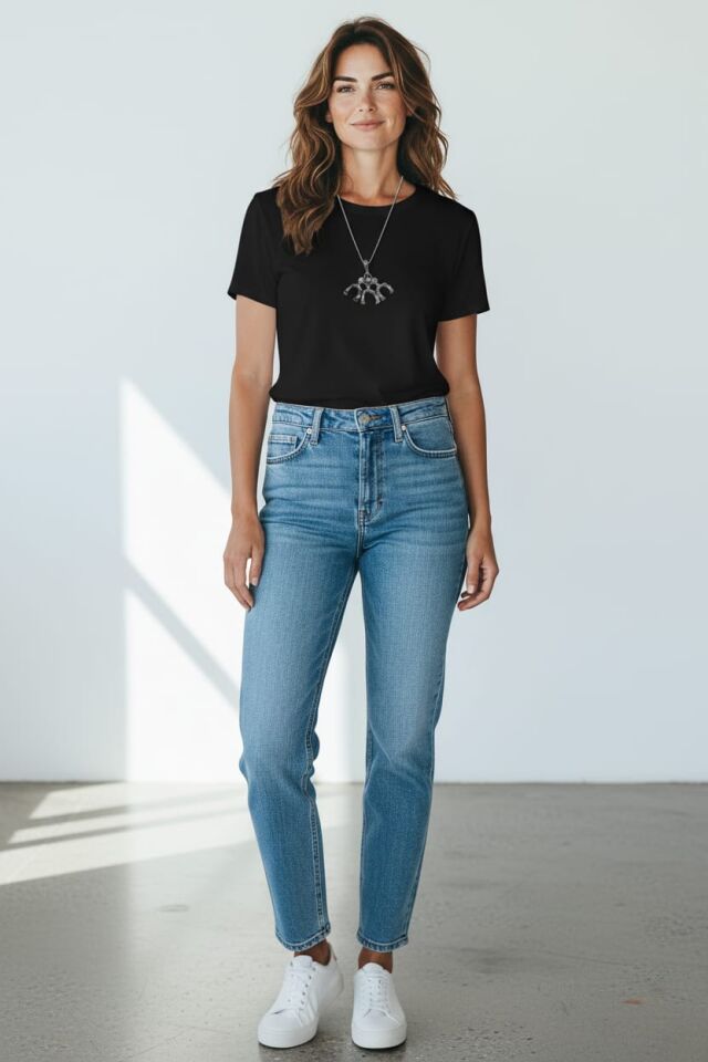 El Yapımı Gümüş  Üç Nal kolye Ucu