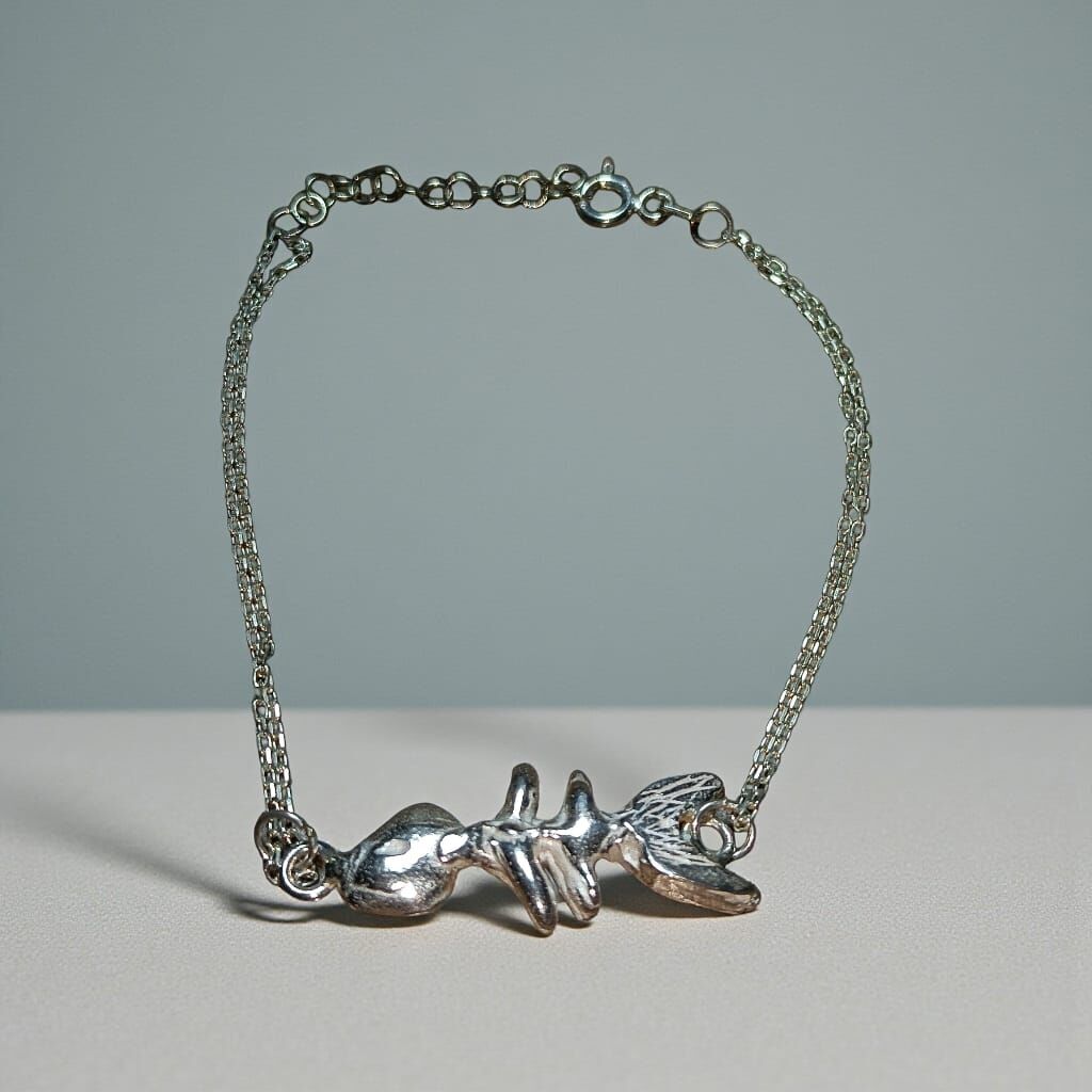 Gümüş Balık El Yapımı Bileklik