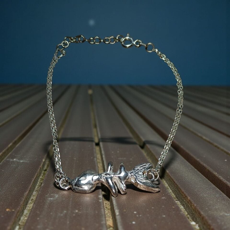 Gümüş Balık El Yapımı Bileklik