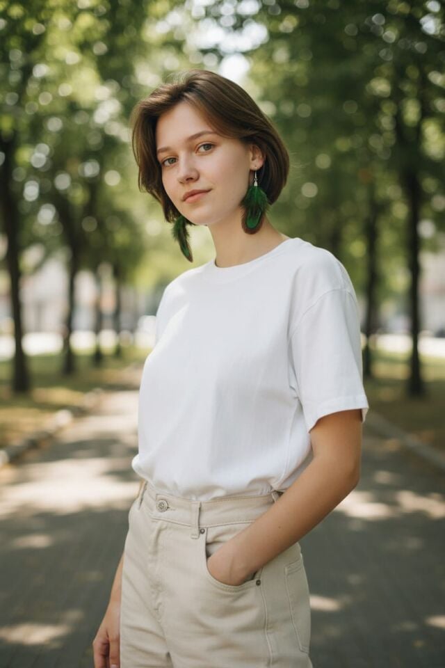 Kuş Tüyü Gümüş 925 Ayar Küpeler