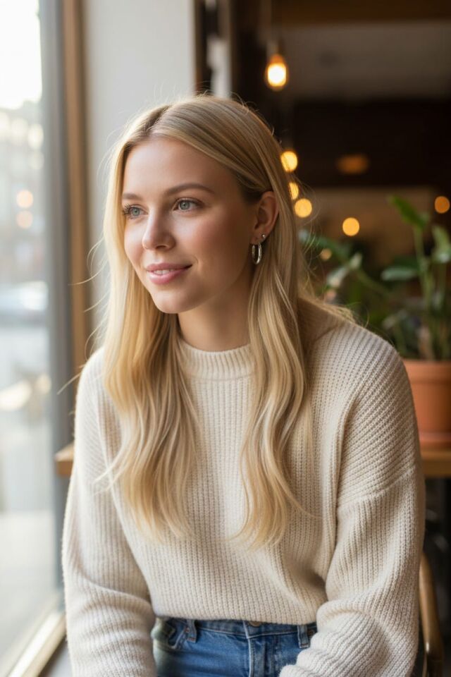 Halka Gümüş Oval Küpeler